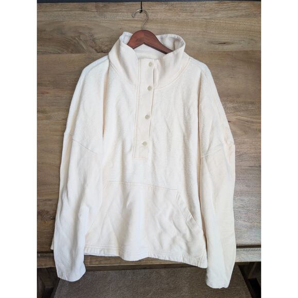 REI Tops - REI Co-op Sweatshirt Womens 2XL White Wallace Lake Fleece Natural Pullover NWT